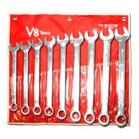 V8 Tools Inc  9 Piece Metric Long Pattern Combo Wrench Set V899442